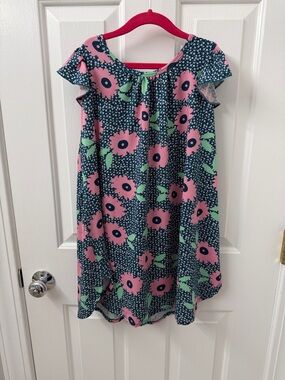 DDS Pink Floral Swing Dress